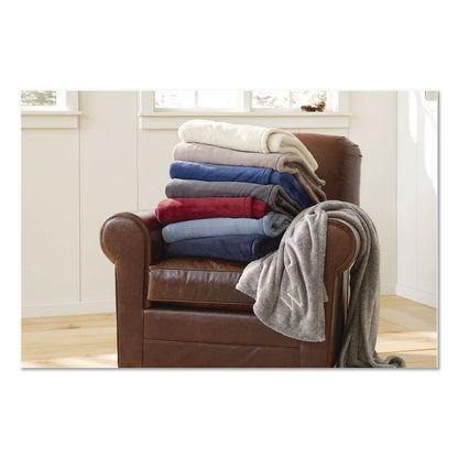 L.L.Bean® Wicked Plush Throw, 50 x 60, Cadet Blue (LLB30278124)