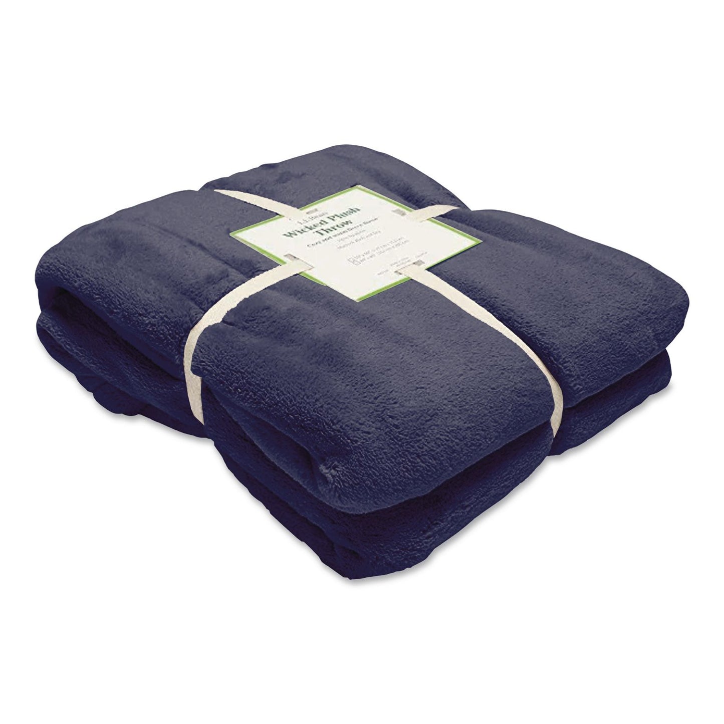 L.L.Bean® Wicked Plush Throw, 50 x 60, Navy (LLB30278174)