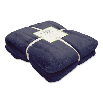 L.L.Bean® Wicked Plush Throw, 50 x 60, Navy (LLB30278174)