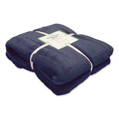 L.L.Bean® Wicked Plush Throw, 60 x 80, Navy (LLB30278274)