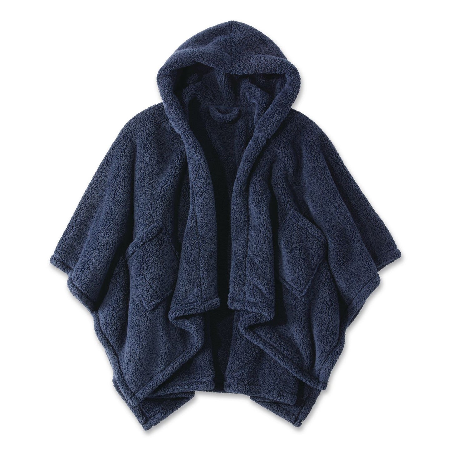L.L.Bean® Cozy Sherpa Wearable Throw, 58 x 60, Navy (LLB51484674)