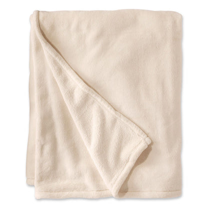 L.L.Bean® Wicked Plush Throw, 60 x 80, Antique White (LLB302782455)
