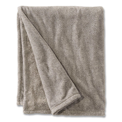 L.L.Bean® Wicked Plush Throw, 60 x 80, Charcoal Gray Heather (LLB3027826986)