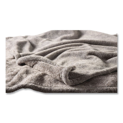 L.L.Bean® Wicked Plush Throw, 50 x 60, Charcoal Gray Heather (LLB3027816986)