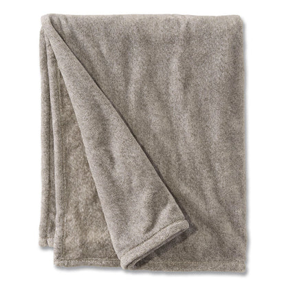 L.L.Bean® Wicked Plush Throw, 50 x 60, Charcoal Gray Heather (LLB3027816986)