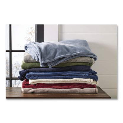 L.L.Bean® Wicked Plush Throw, 60 x 80, Deep Blue (LLB3027821498)