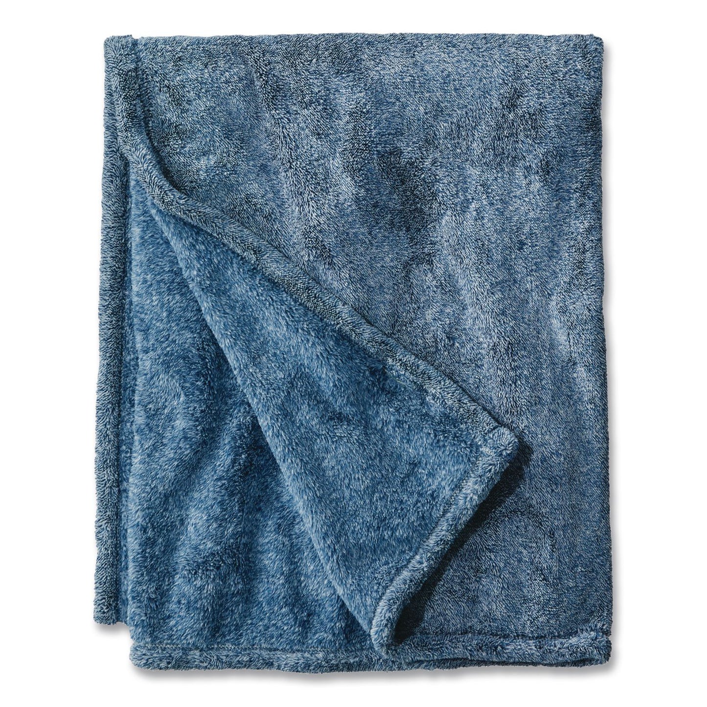 L.L.Bean® Wicked Plush Throw, 60 x 80, Bayside Blue Heather (LLB3027825845)