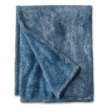L.L.Bean® Wicked Plush Throw, 60 x 80, Bayside Blue Heather (LLB3027825845)