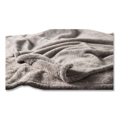 L.L.Bean® Wicked Plush Throw, 60 x 80, Charcoal Gray Heather (LLB3027826986)