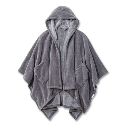 L.L.Bean® Cozy Chenille Wearable Throw, 58 x 60, Gray (LLB5238848281)