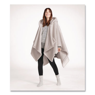 L.L.Bean® Cozy Sherpa Wearable Throw, 58 x 60, Gray (LLB5148468281)
