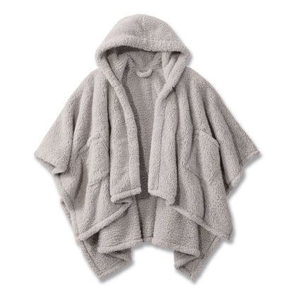 L.L.Bean® Cozy Sherpa Wearable Throw, 58 x 60, Gray (LLB5148468281)
