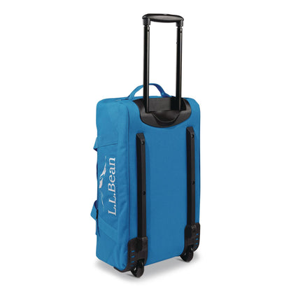L.L.Bean® Adventure 22" Polyester Telescoping Carry-On Travel Duffel with Wheels, 22 x 12 x 9, Medium Blue (LLB5207112301)