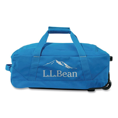 L.L.Bean® Adventure 22" Polyester Telescoping Carry-On Travel Duffel with Wheels, 22 x 12 x 9, Medium Blue (LLB5207112301)