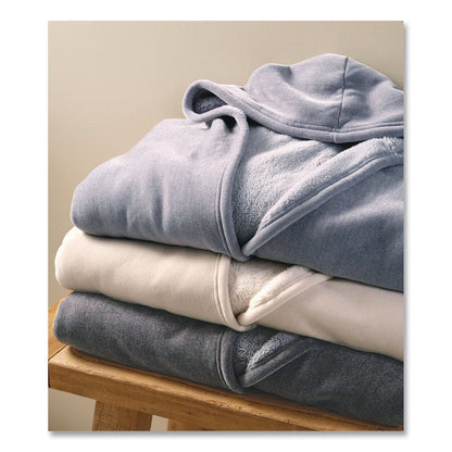 L.L.Bean® Cozy Chenille Wearable Throw, 58 x 60, Gray (LLB5238848281)