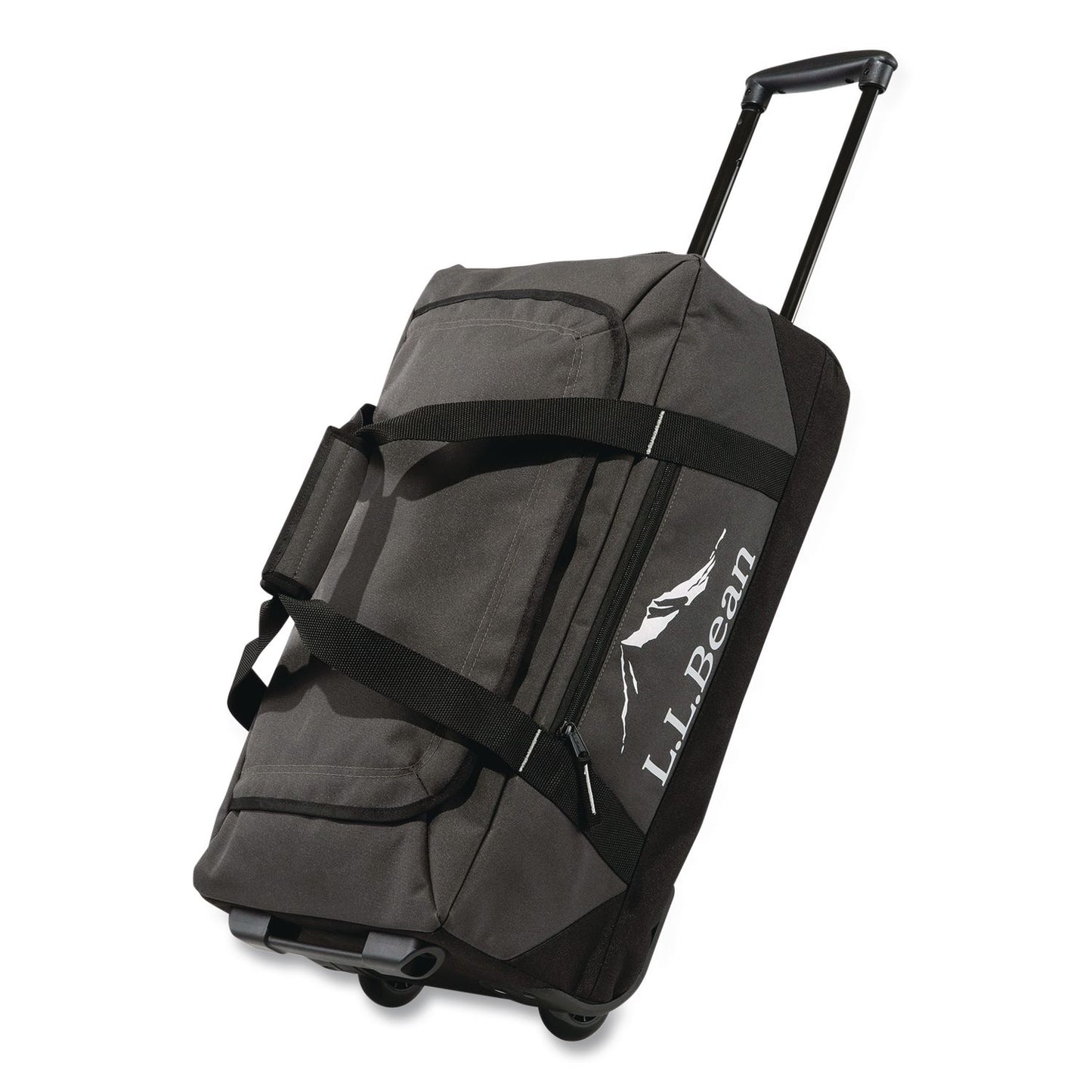 L.L.Bean® Adventure 22" Polyester Telescoping Carry-On Travel Duffel with Wheels, 22 x 12 x 9, Alloy Gray (LLB52071138374)
