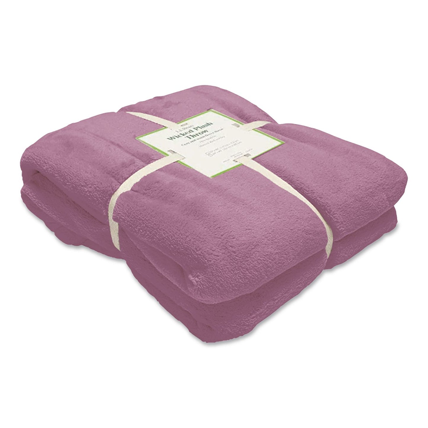 L.L.Bean® Wicked Plush Throw, 50 x 60, Washed Orchid (LLB30278141255)