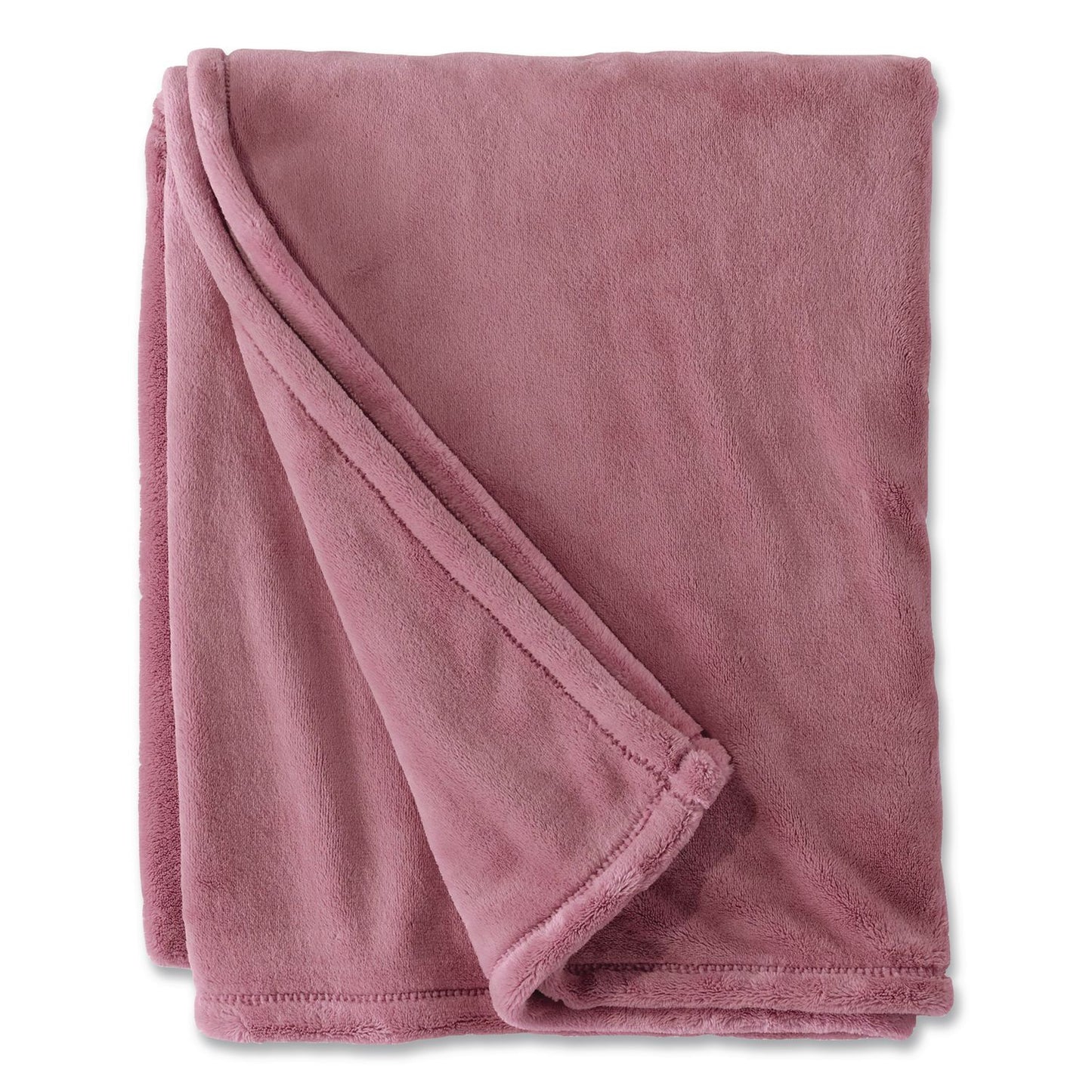 L.L.Bean® Wicked Plush Throw, 50 x 60, Washed Orchid (LLB30278141255)