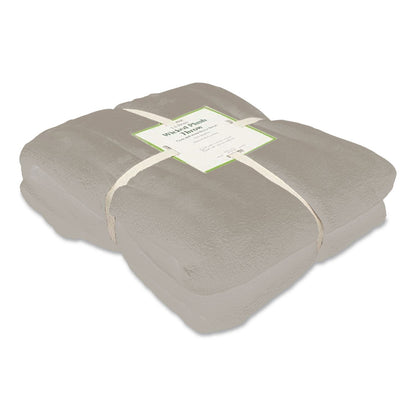 L.L.Bean® Wicked Plush Throw, 50 x 60, Woodsmoke (LLB30278144281)