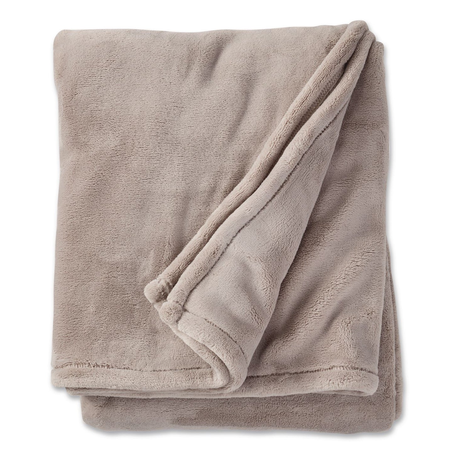 L.L.Bean® Wicked Plush Throw, 50 x 60, Woodsmoke (LLB30278144281)