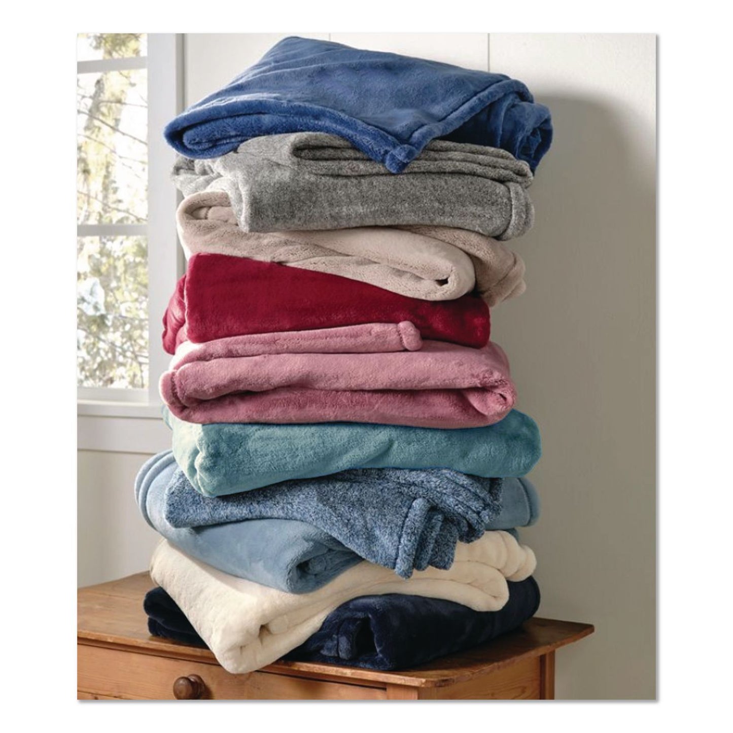 L.L.Bean® Wicked Plush Throw, 50 x 60, Coastal Aqua (LLB30278156594)