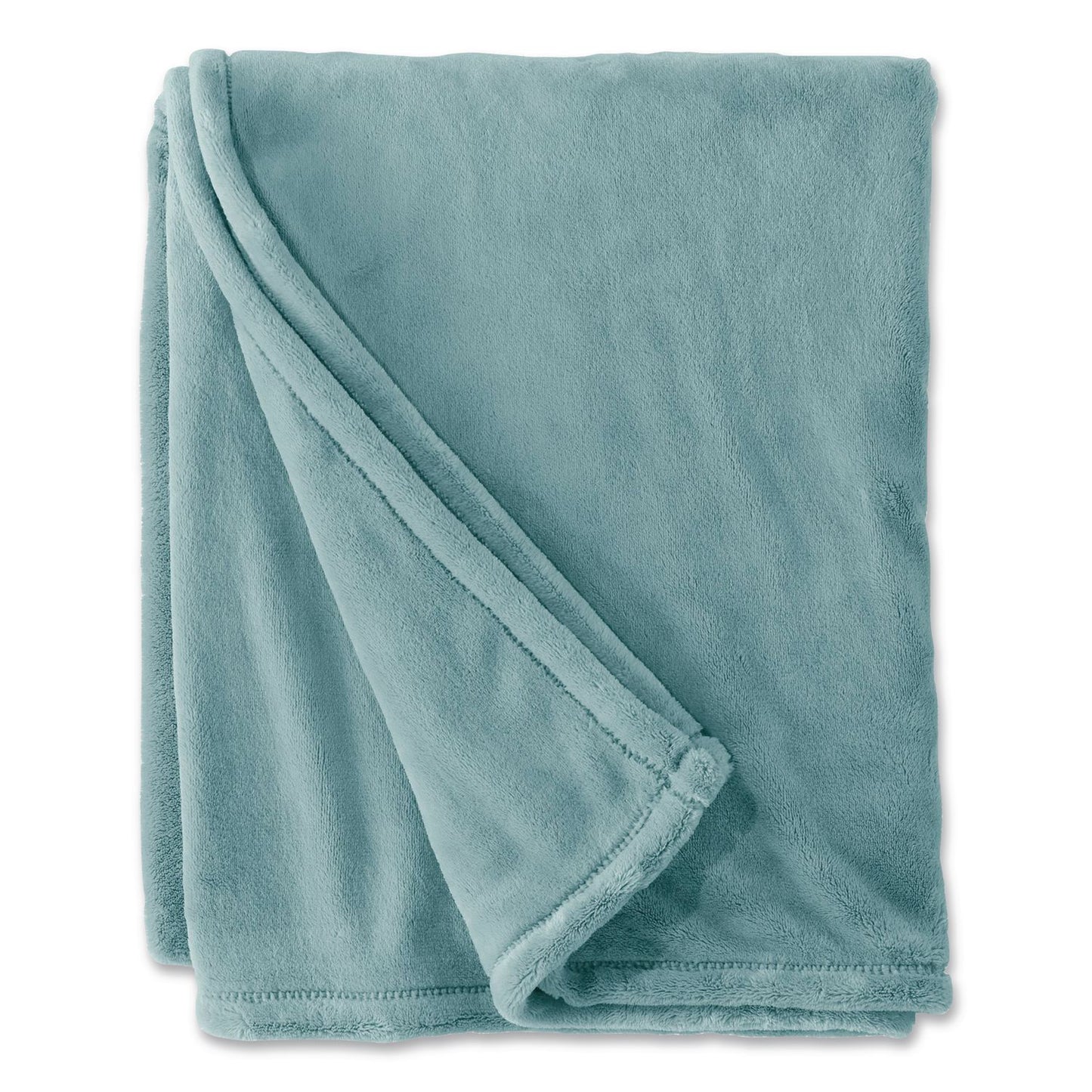 L.L.Bean® Wicked Plush Throw, 50 x 60, Coastal Aqua (LLB30278156594)