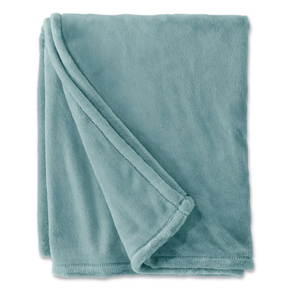 L.L.Bean® Wicked Plush Throw, 50 x 60, Coastal Aqua (LLB30278156594)