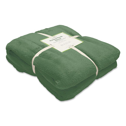 L.L.Bean® Wicked Plush Throw, 60 x 80, Deep Olive (LLB30278236685)
