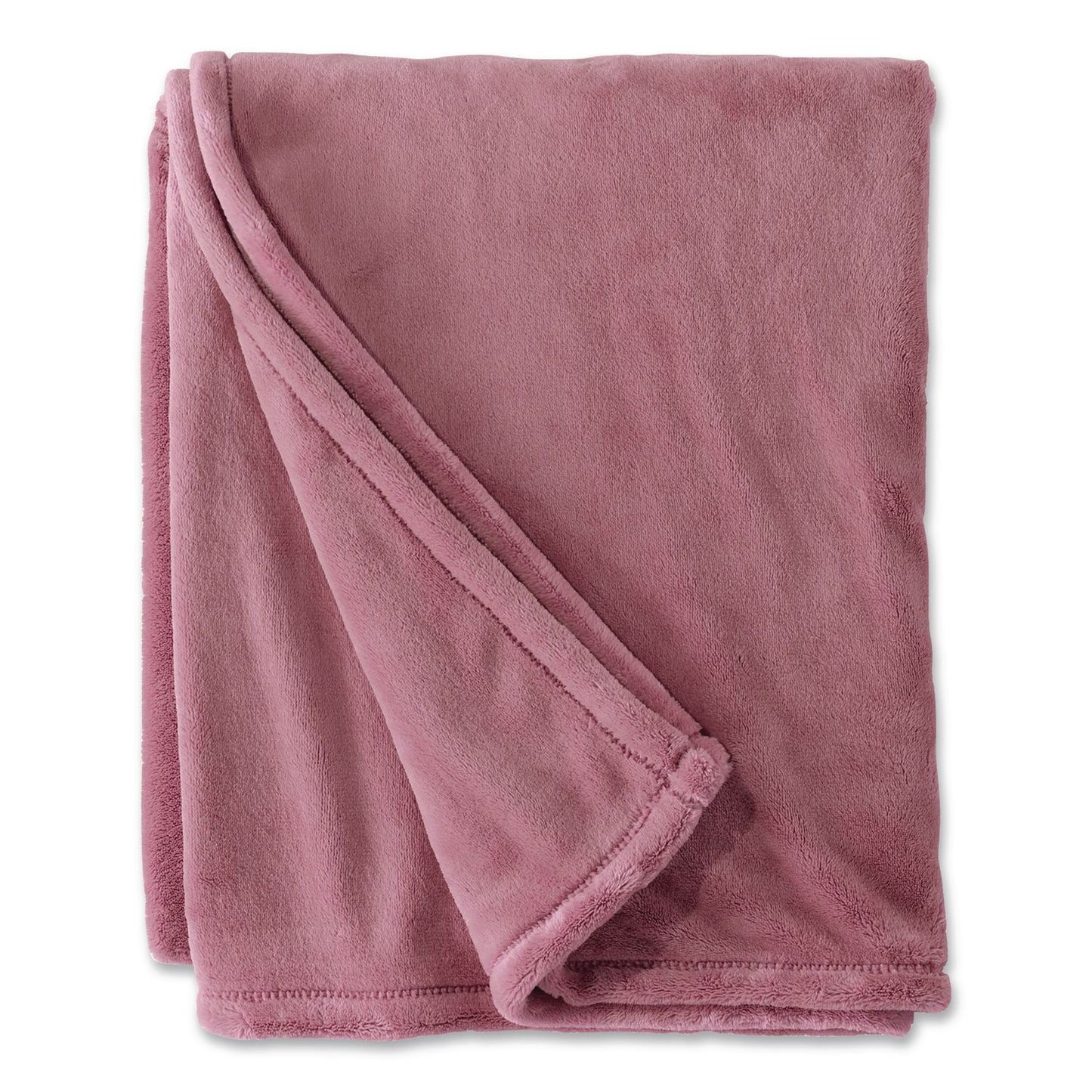 L.L.Bean® Wicked Plush Throw, 60 x 80, Washed Orchid (LLB30278241255)