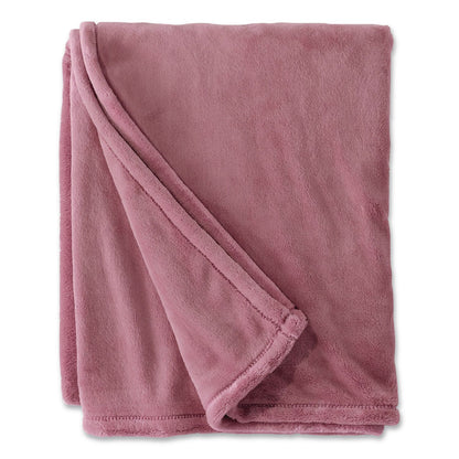 L.L.Bean® Wicked Plush Throw, 60 x 80, Washed Orchid (LLB30278241255)