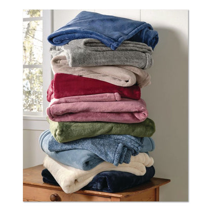 L.L.Bean® Wicked Plush Throw, 60 x 80, Woodsmoke (LLB30278244281)