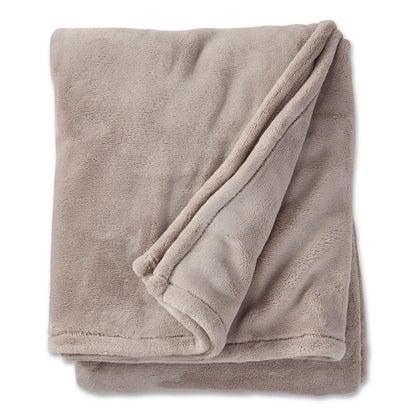 L.L.Bean® Wicked Plush Throw, 60 x 80, Woodsmoke (LLB30278244281)