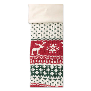 L.L.Bean® Fair Isle Christmas Stocking, 7.5 x 24, Red Fair Isle Print (LLB52138249745)