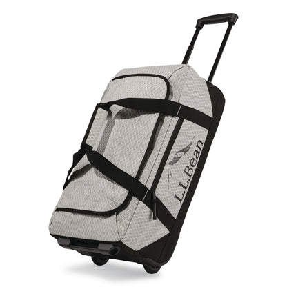 L.L.Bean® Adventure 22" Polyester Telescoping Carry-On Travel Duffel with Wheels, 22 x 12 x 9, Heather Gray Diamond (LLB52071155324)