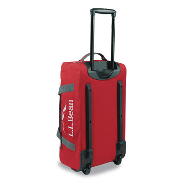 L.L.Bean® Adventure 22" Polyester Telescoping Carry-On Travel Duffel with Wheels, 22 x 12 x 9, Dark Red (LLB52071141385)