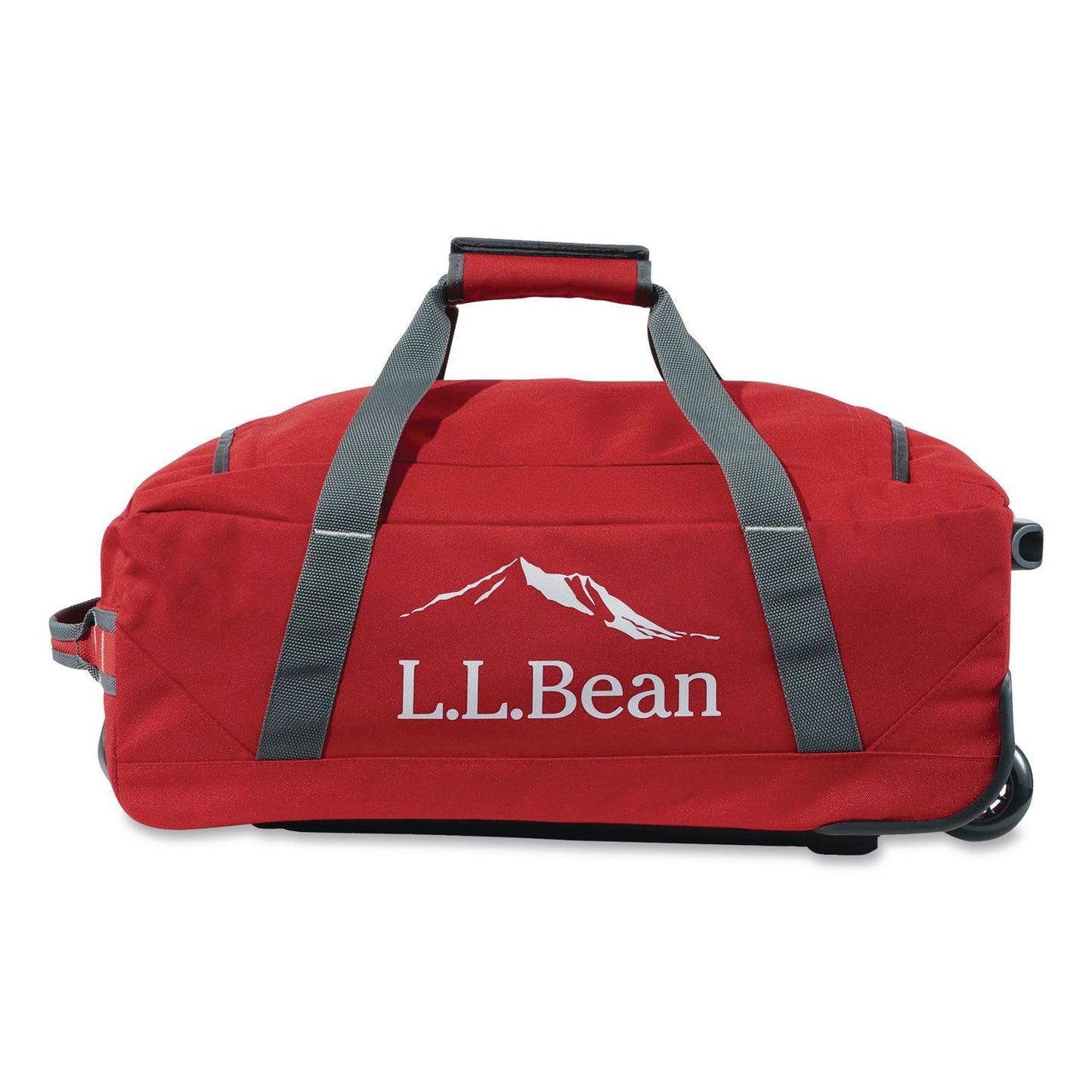 L.L.Bean® Adventure 22" Polyester Telescoping Carry-On Travel Duffel with Wheels, 22 x 12 x 9, Dark Red (LLB52071141385)