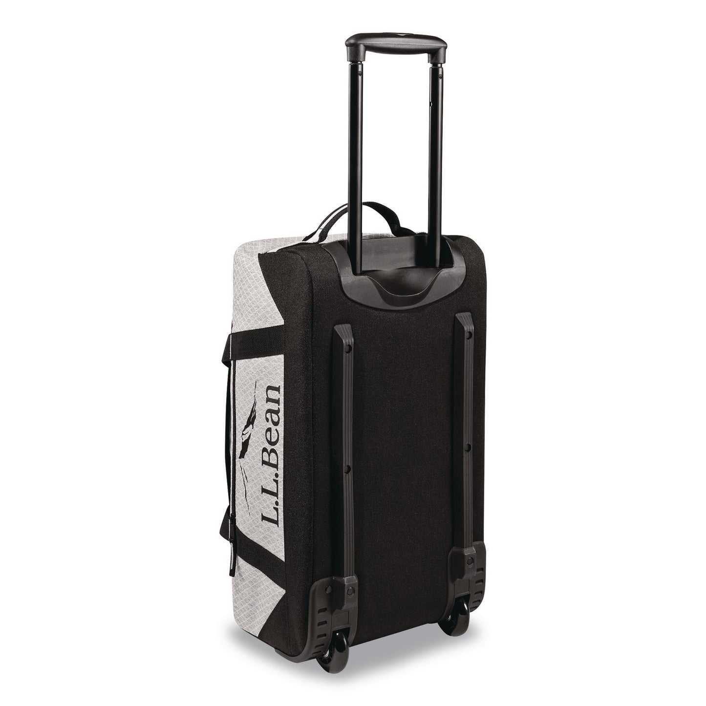 L.L.Bean® Adventure 22" Polyester Telescoping Carry-On Travel Duffel with Wheels, 22 x 12 x 9, Heather Gray Diamond (LLB52071155324)