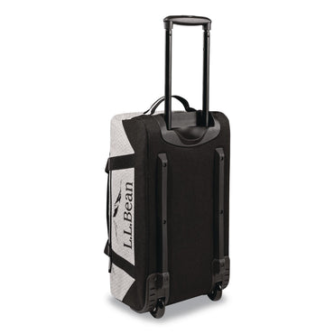 L.L.Bean® Adventure 22" Polyester Telescoping Carry-On Travel Duffel with Wheels, 22 x 12 x 9, Heather Gray Diamond (LLB52071155324)