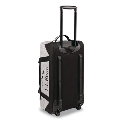 L.L.Bean® Adventure 22" Polyester Telescoping Carry-On Travel Duffel with Wheels, 22 x 12 x 9, Heather Gray Diamond (LLB52071155324)