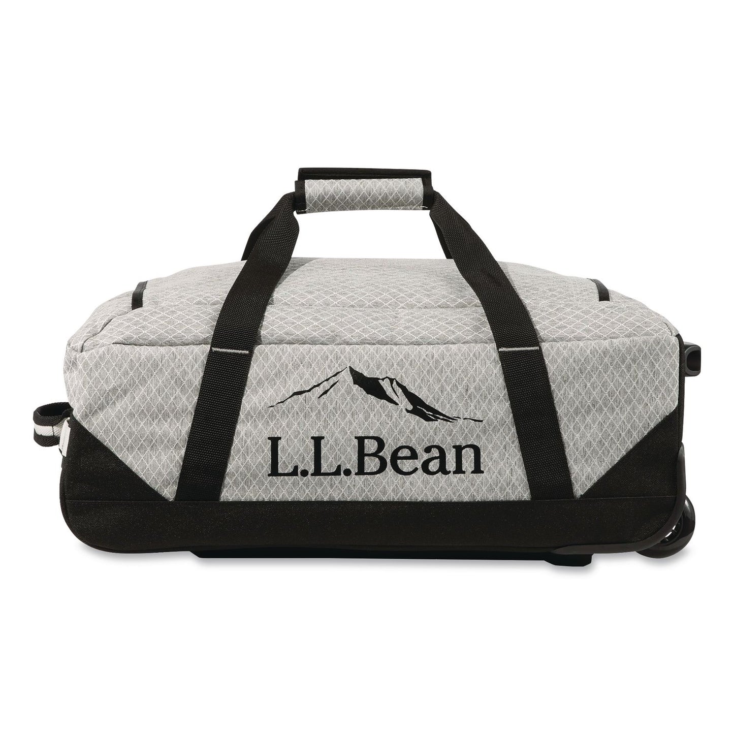 L.L.Bean® Adventure 22" Polyester Telescoping Carry-On Travel Duffel with Wheels, 22 x 12 x 9, Heather Gray Diamond (LLB52071155324)