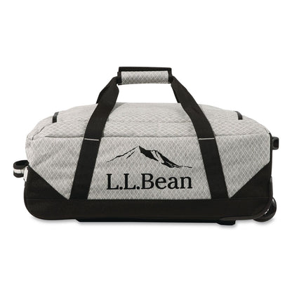 L.L.Bean® Adventure 22" Polyester Telescoping Carry-On Travel Duffel with Wheels, 22 x 12 x 9, Heather Gray Diamond (LLB52071155324)
