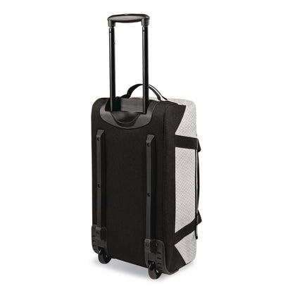 L.L.Bean® Adventure 22" Polyester Telescoping Carry-On Travel Duffel with Wheels, 22 x 12 x 9, Heather Gray Diamond (LLB52071155324)