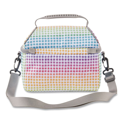 L.L.Bean® Flip-Top Insulated Lunch Box, 9 x 5 x 7, Rainbow Dots (LLB50287250795)