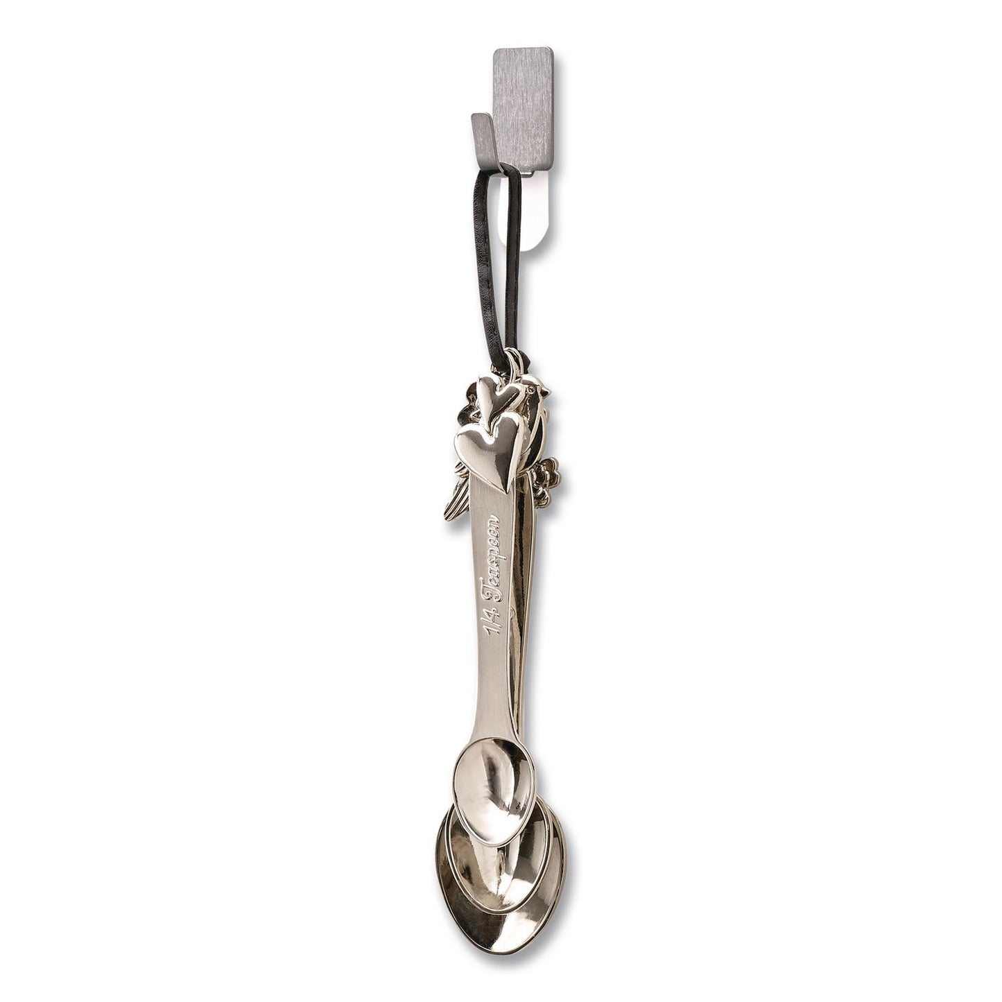 Command™ Small Stainless Steel Metal Hooks, Metal, Silver, Supports 0.5 lb, 4/Pack (MMM17031SS4ESF)