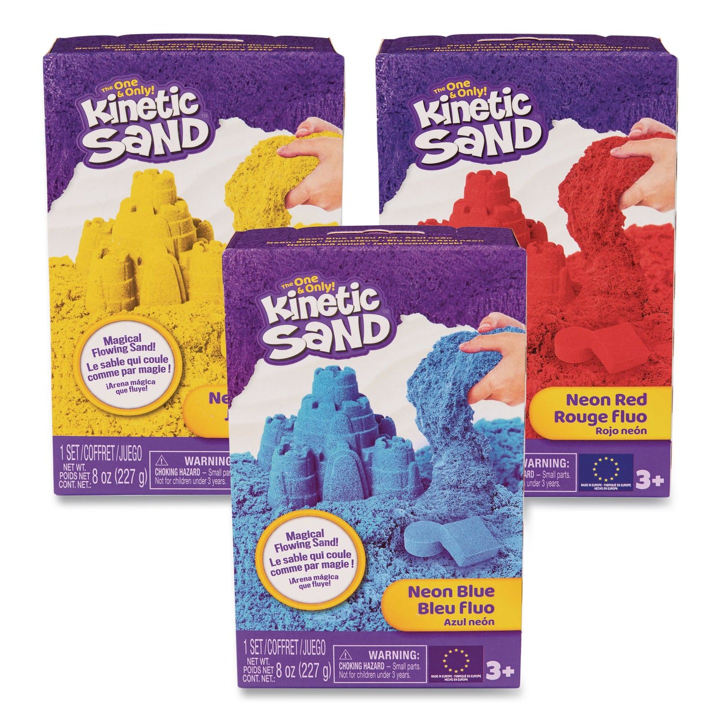KINETIC SAND® Kinetic Sand, Randomly Assorted Neon Color, 8 oz, Ages 3 and Up (WLB6053692)