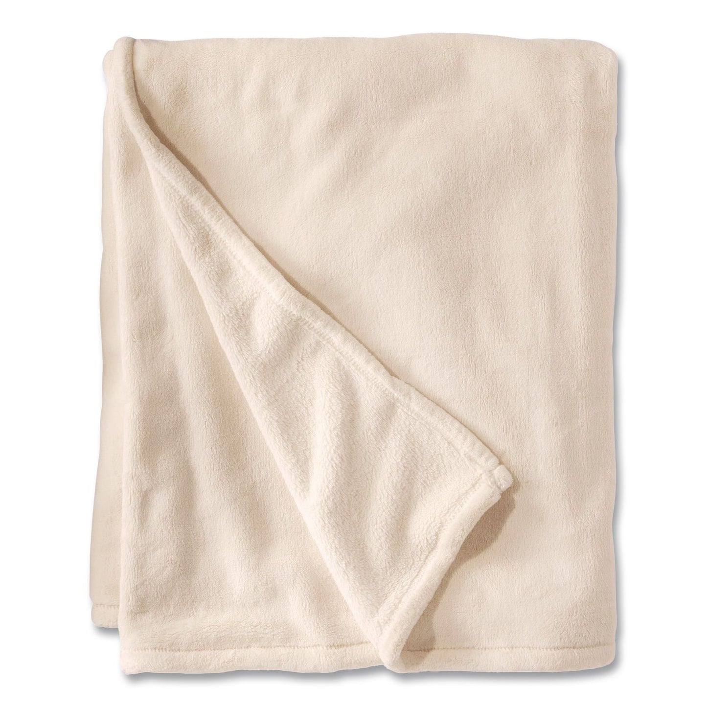 L.L.Bean® Wicked Plush Throw, 50 x 60, Antique White (LLB302781455)