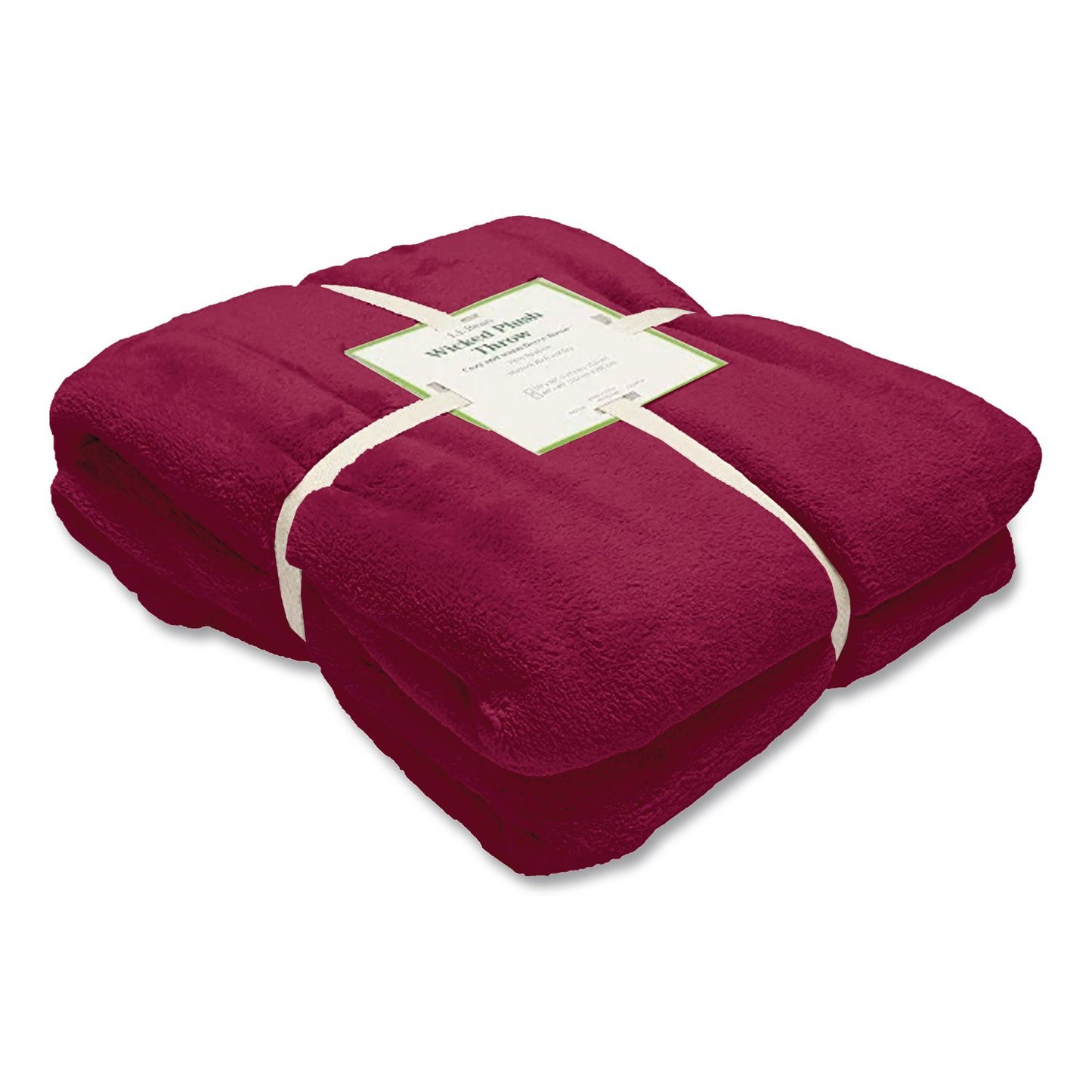 L.L.Bean® Wicket Plush Throw, 50 x 60, Mountain Red (LLB302781440)