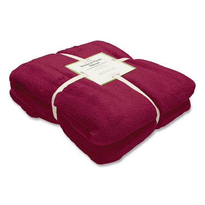 L.L.Bean® Wicket Plush Throw, 50 x 60, Mountain Red (LLB302781440)