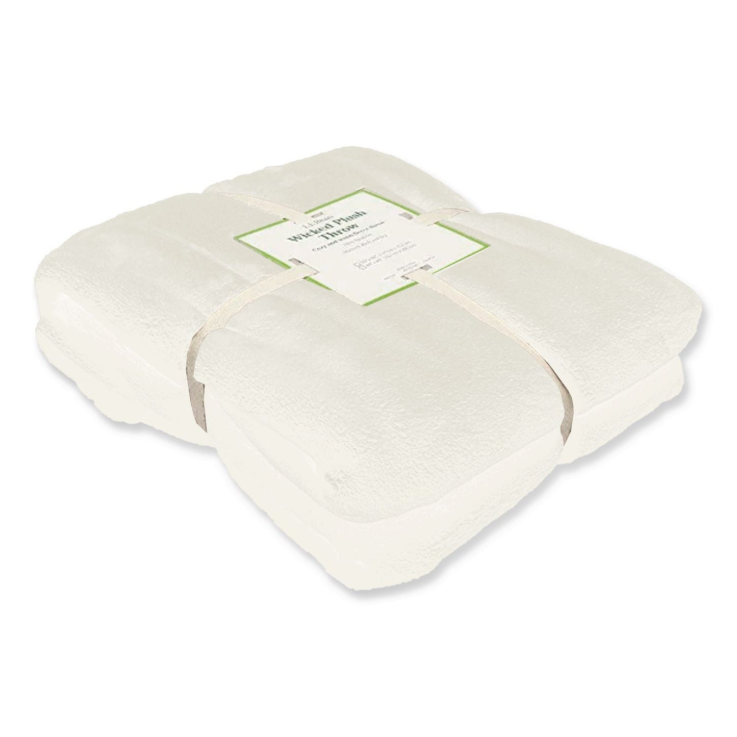 L.L.Bean® Wicked Plush Throw, 50 x 60, Antique White (LLB302781455)
