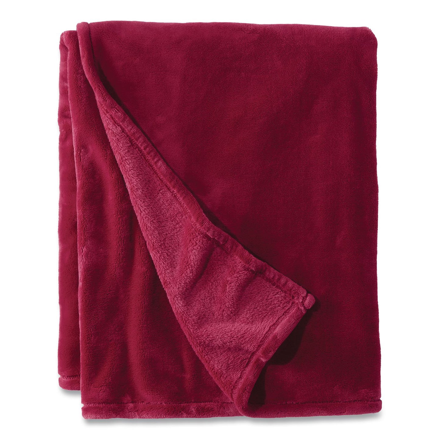 L.L.Bean® Wicket Plush Throw, 50 x 60, Mountain Red (LLB302781440)